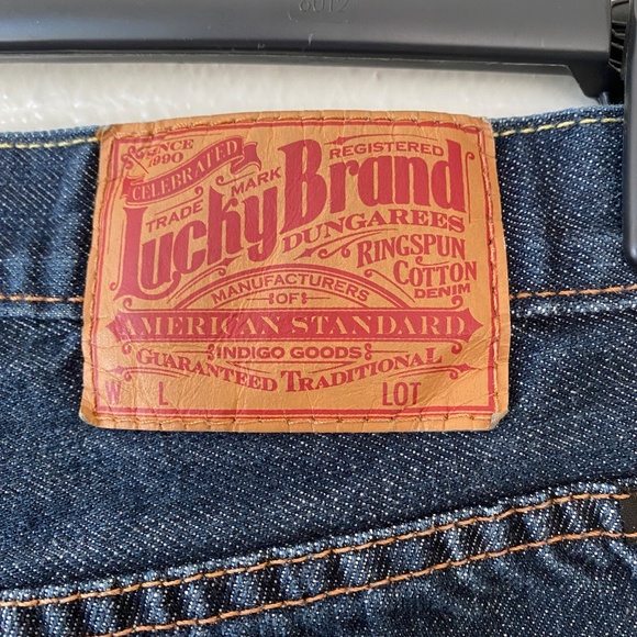 Lucky Brand Men's Oiler Straight Leg Jeans 36/L Size 36 waist 35 inseam - Picture 4 of 7